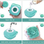 Luxe Pet Grooming Brush used on a cat