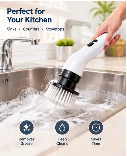 🧹 CleanMaster Pro — 9-in-1 Replaceable Brush Head Set Anoire