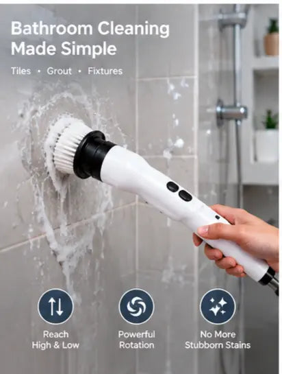 🧹 CleanMaster Pro — 9-in-1 Replaceable Brush Head Set Anoire