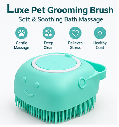🐾 Luxe Pet Grooming Brush — Soft & Soothing Bath Massage Anoire