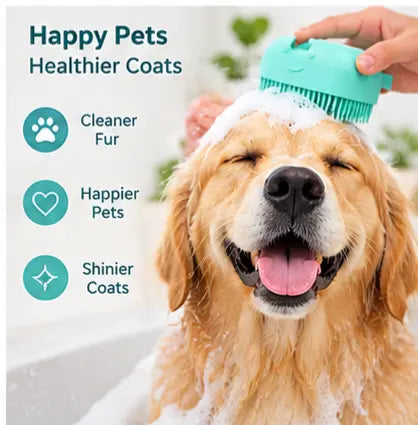 🐾 Luxe Pet Grooming Brush — Soft & Soothing Bath Massage Anoire