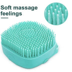 Luxe Pet Grooming Brush used on a dog during bath time
