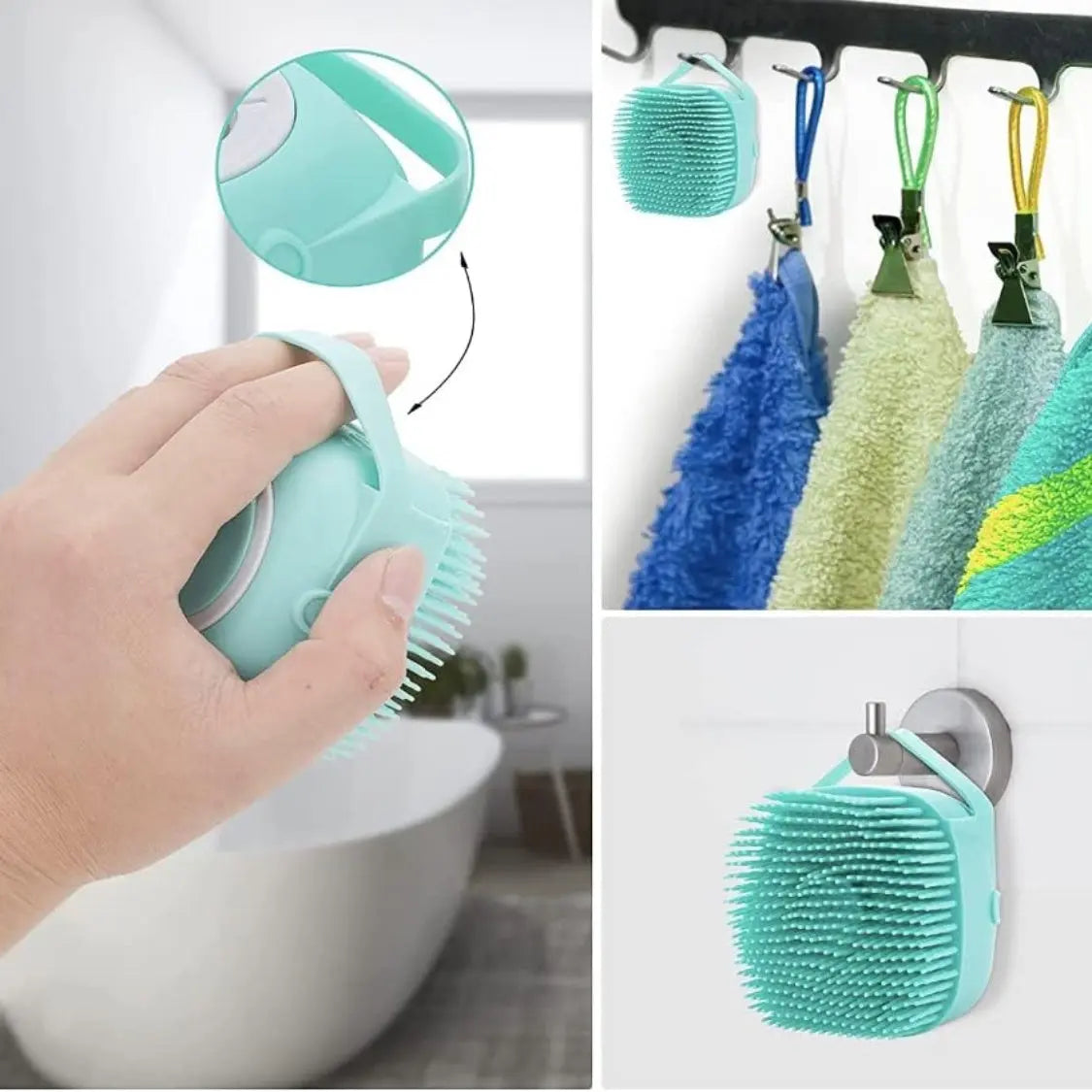 Luxe Pet Grooming Brush ergonomic handle grip